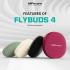 HiFuture FlyBuds 4 True Wireless Earbuds with 40dB Active Noise Cancellation, 30h Playtime, Bluetooth 5.3, 4-Mic ENC for Clear Calls, Fast Charging, IPX5 Waterproof, Ergonomic Fit - Black